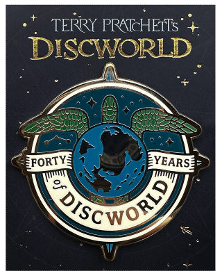 Forty Years of Discworld Pin Badge - Colour